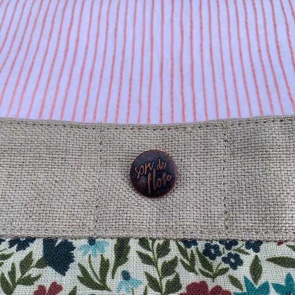 Son de Flor linen reversible Meadow crossover shoulder bag - Picture 8 of 9